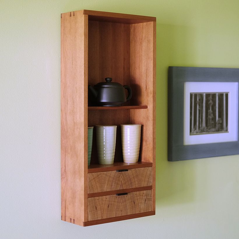 End Grain Wall Cabinet 0