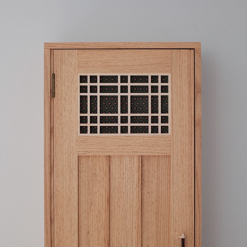 Red Oak Wall Cabinet 1