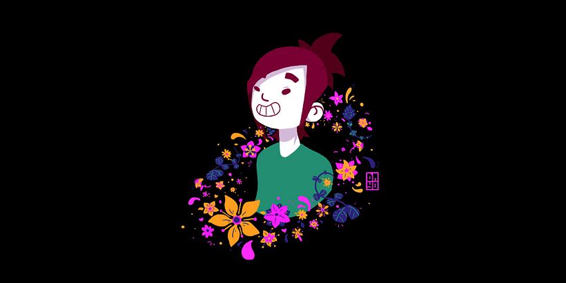 Dango ilustrado com elementos botânicos 2