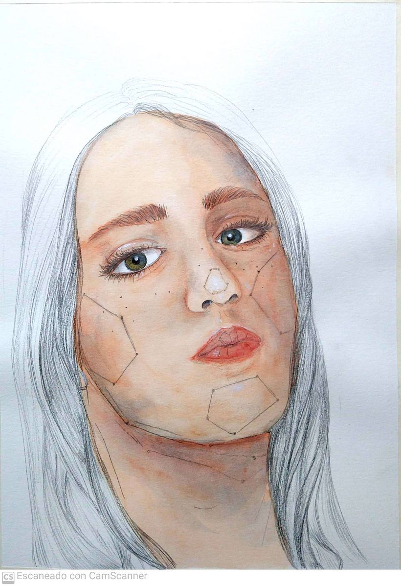 Versión en papel antes de montaje y edición en Photoshop