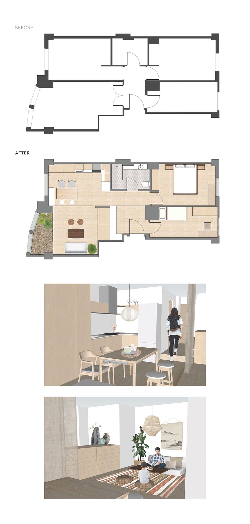 FLAT REDESIGN | Interior design -1