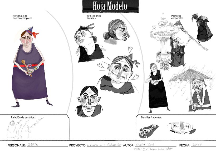 A Bruxa e o Caldeirão.