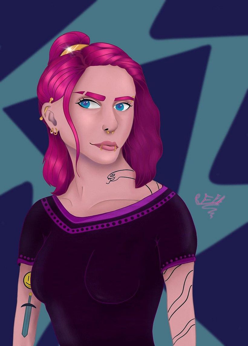 Mi Proyecto del curso: Retrato de personajes femeninos con Procreate 0