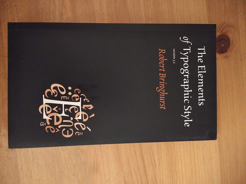 Vendo el libro "The Elements of Typographic Style" de Robert Bringhurst 1