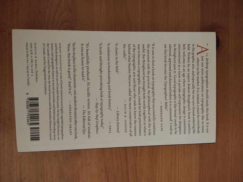 Vendo el libro "The Elements of Typographic Style" de Robert Bringhurst 2