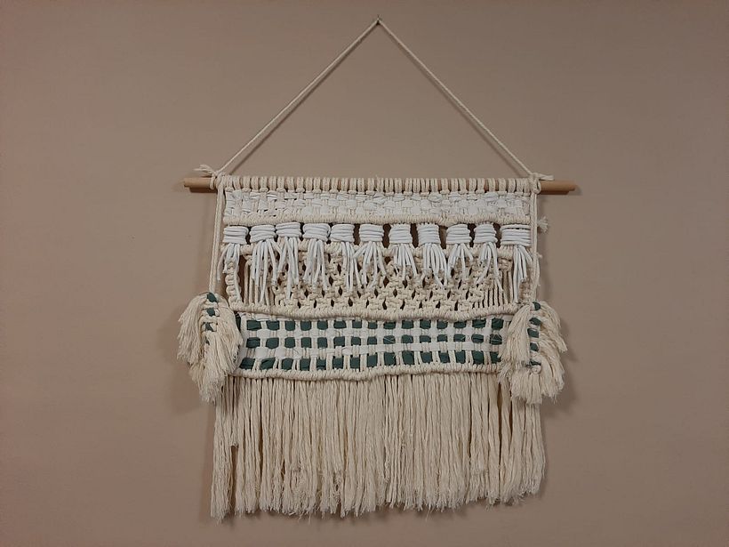 Mi primer tapiz en Macramé  0