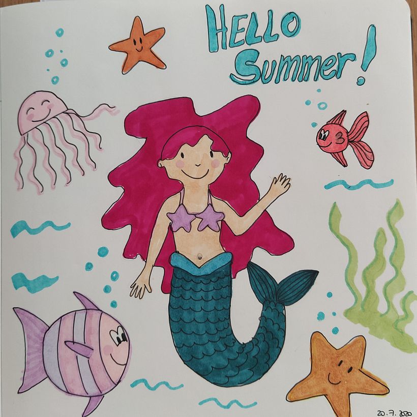 Primer dibujo al comenzar el curso