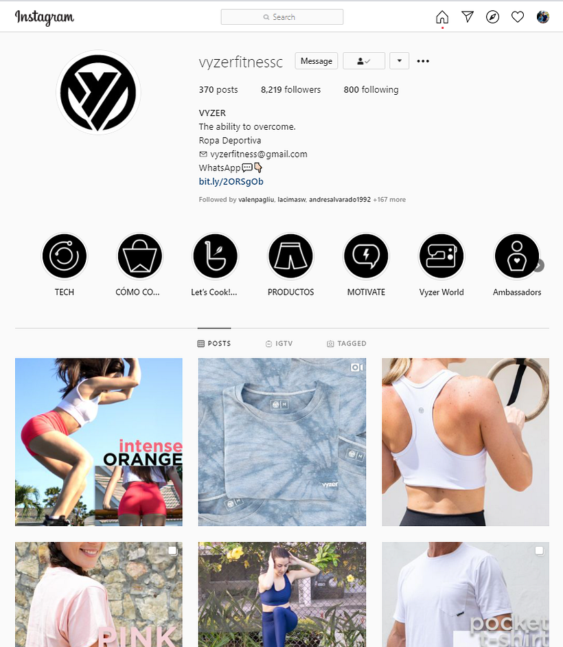 Online Store for Vyzer