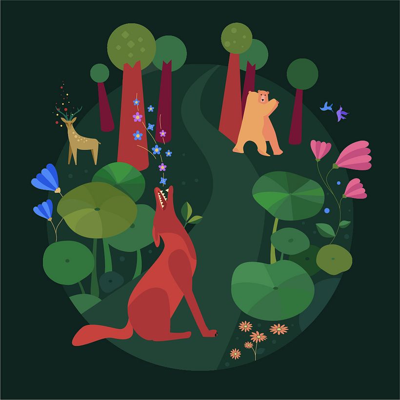 My project in Vectorial Illustration with Style course 0