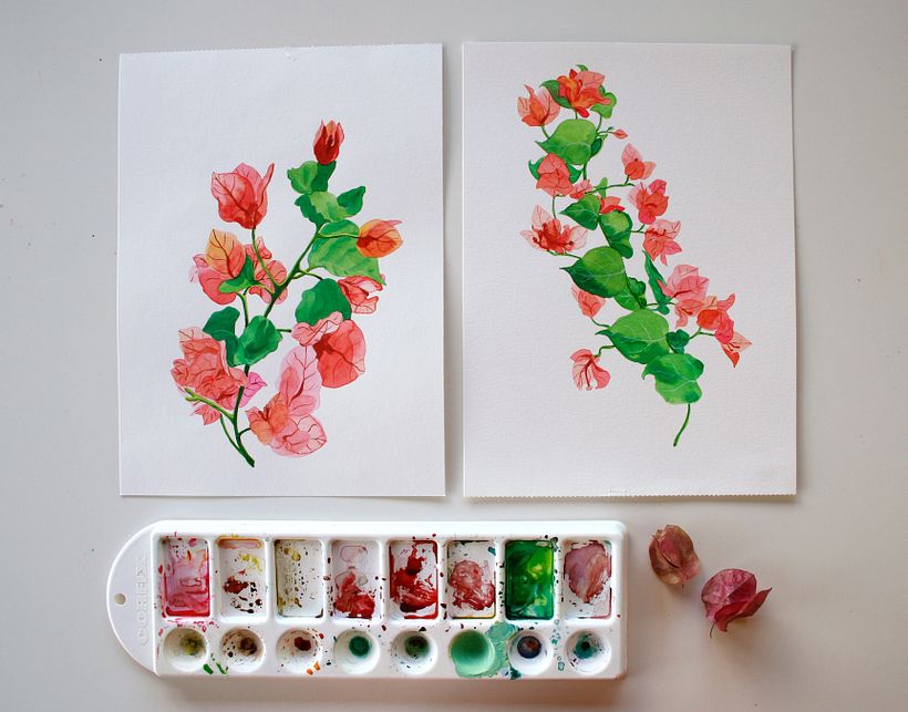 Estampas em aquarela - Projeto pessoal 0