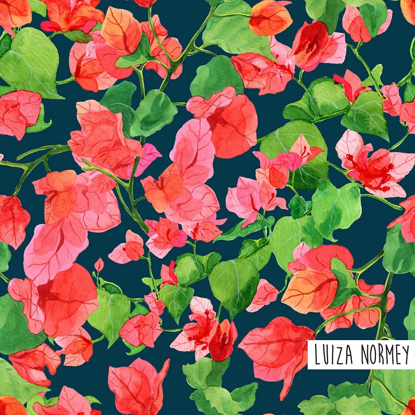 Estampas em aquarela - Projeto pessoal 1