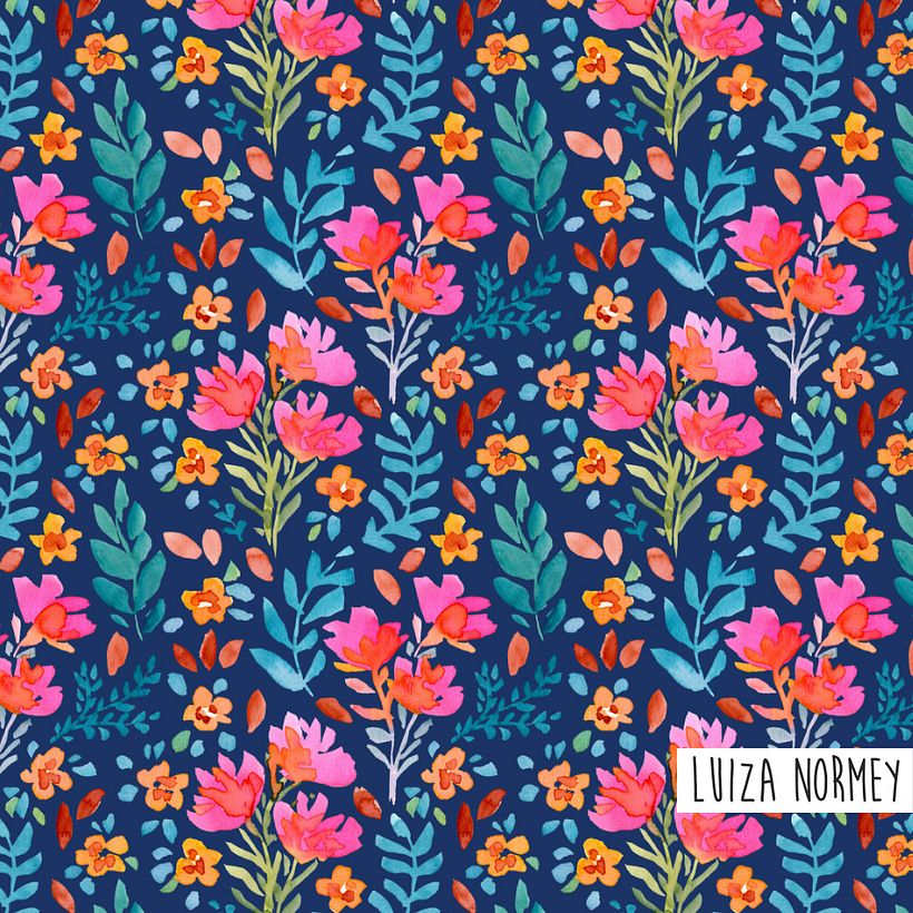 Estampas em aquarela - Projeto pessoal 5
