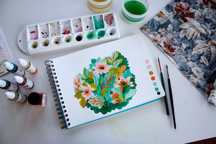 Estampas em aquarela - Projeto pessoal 6