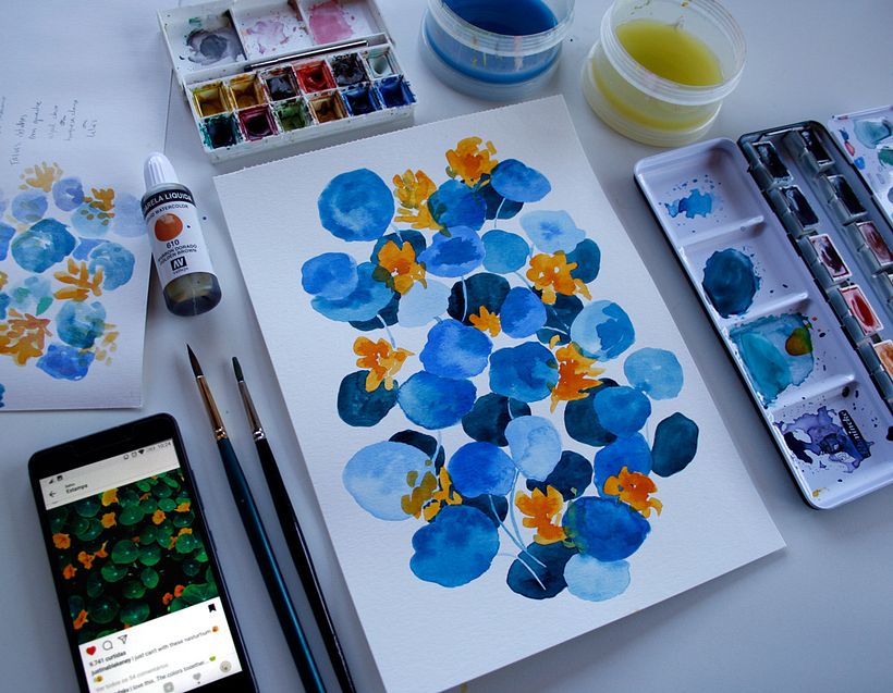 Estampas em aquarela - Projeto pessoal 10
