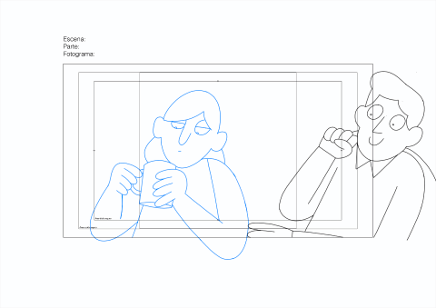 Buscando una interacción entre personajes atractiva.