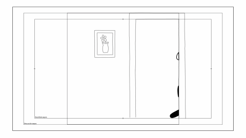 Estudio algo más detallado rellenando las masas de negro.