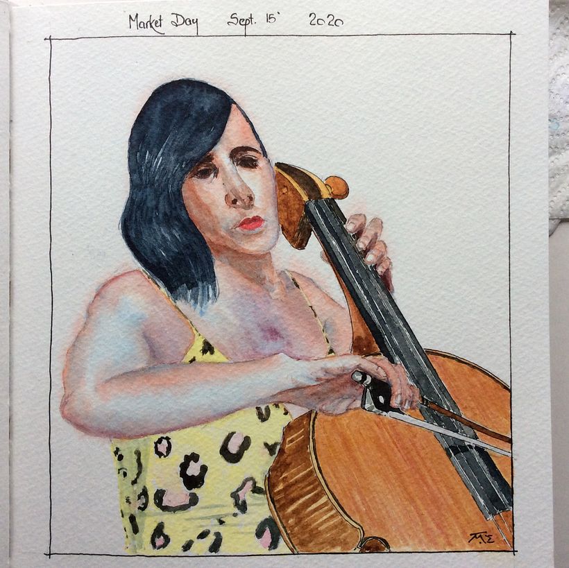 My project in Artistic Portrait with Watercolors course 2