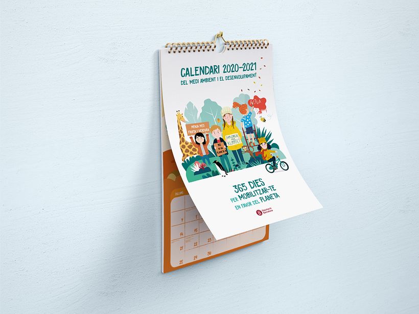 Calendario escolar de pared Diputación de Barcelona 1