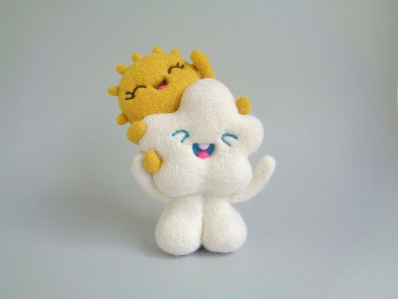 'Sunie and Cloudie piggy ride', droolwool