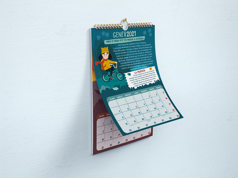 Calendario escolar de pared Diputación de Barcelona 5
