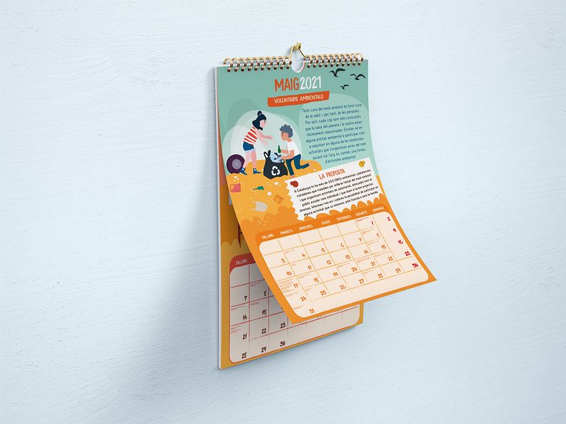 Calendario escolar de pared Diputación de Barcelona 9