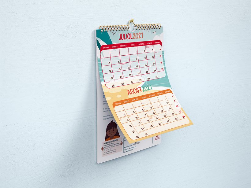 Calendario escolar de pared Diputación de Barcelona 11
