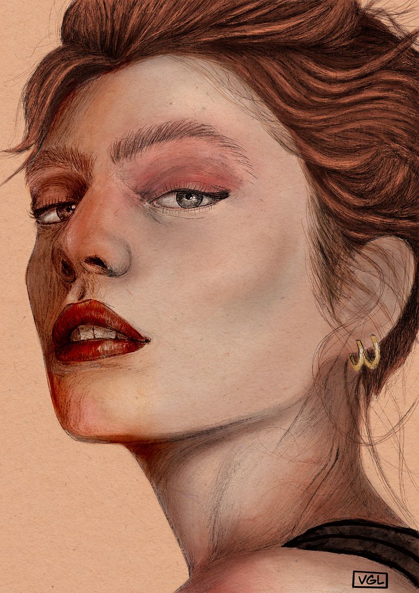 Mi Proyecto del curso: Retrato ilustrado con Procreate 0