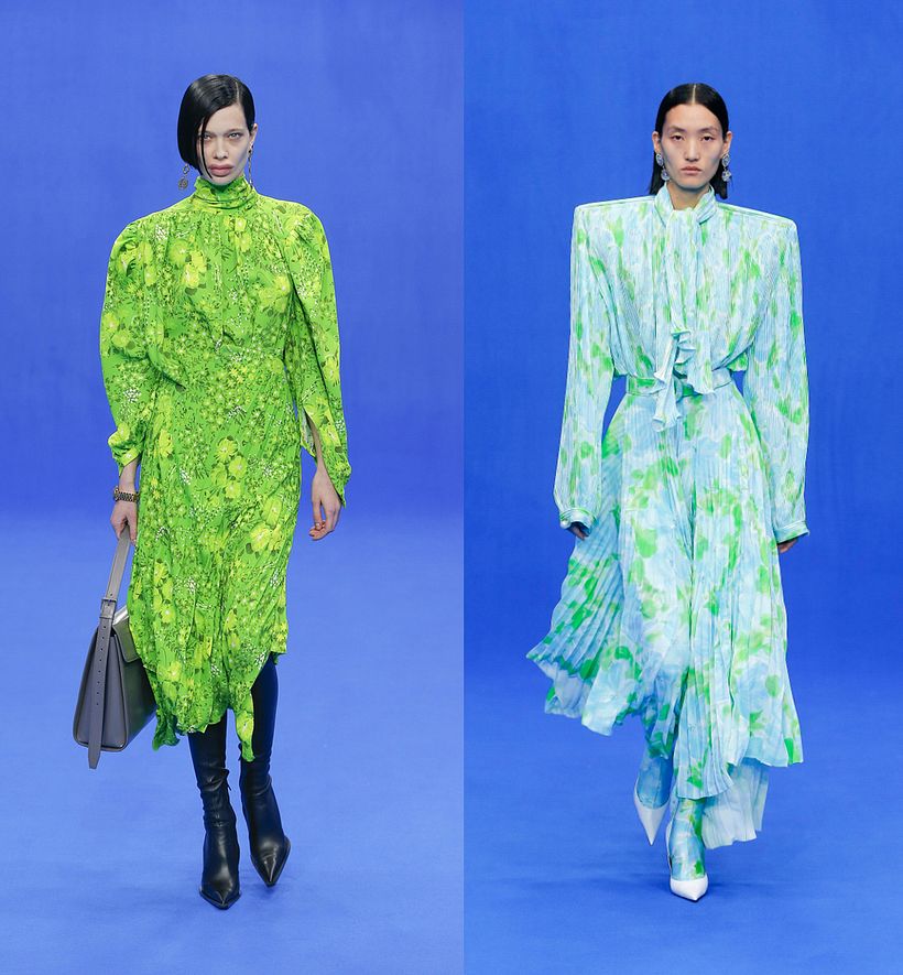 Referencias: izquierda: rostro derecha: vestido