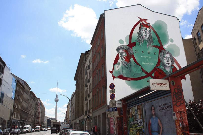 Hypothetical mural painting in Berlin Street