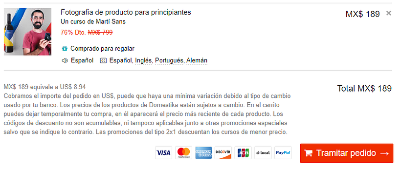 Precio en Celular y PC 2