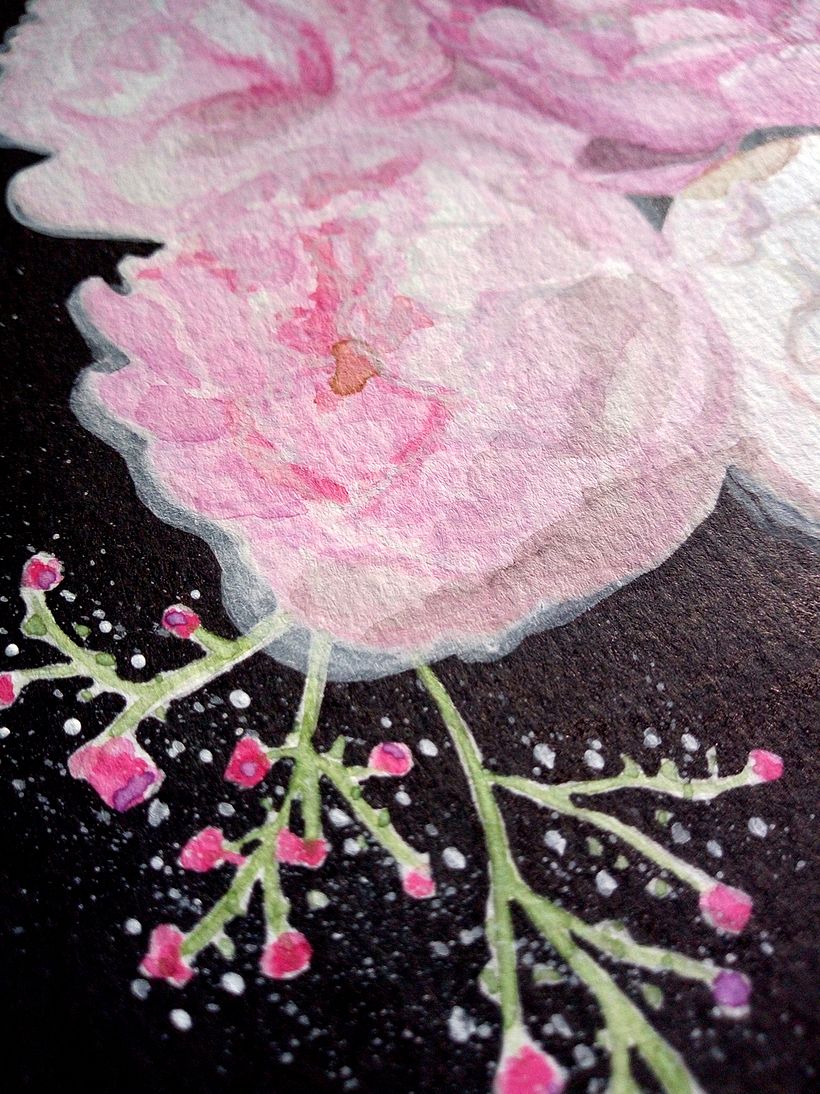 Detalle de Paleta Técnica (Acuarela, tinta china y acrílico)
