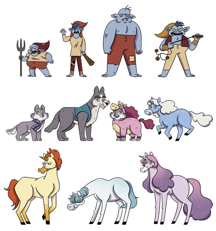 Diseño de los personajes