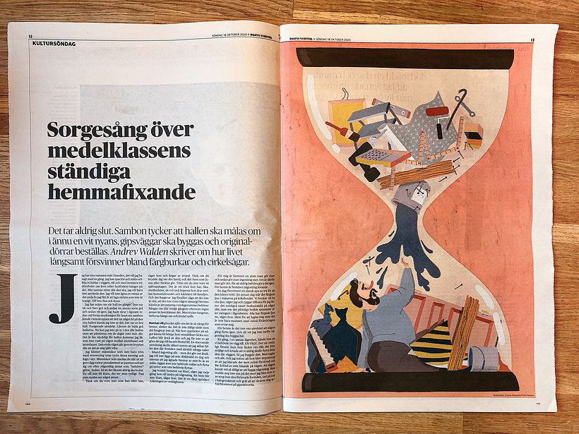 Editorial illustrations: Dagens Nyheter 0