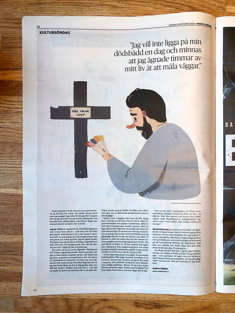 Editorial illustrations: Dagens Nyheter 2
