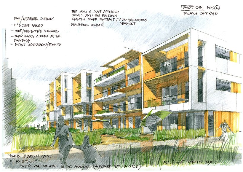 Random architectural, design and concept sketches. 11