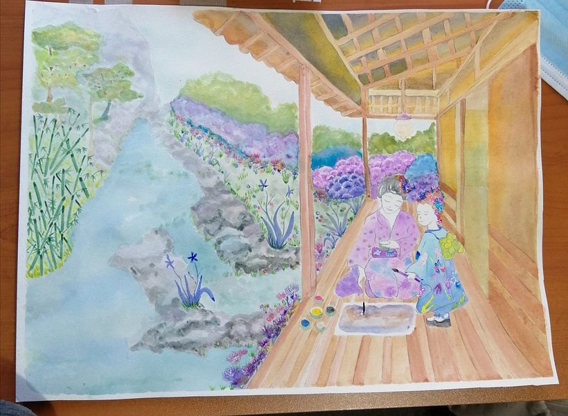 Mi Proyecto del curso: Ilustración en acuarela con influencia japonesa 1