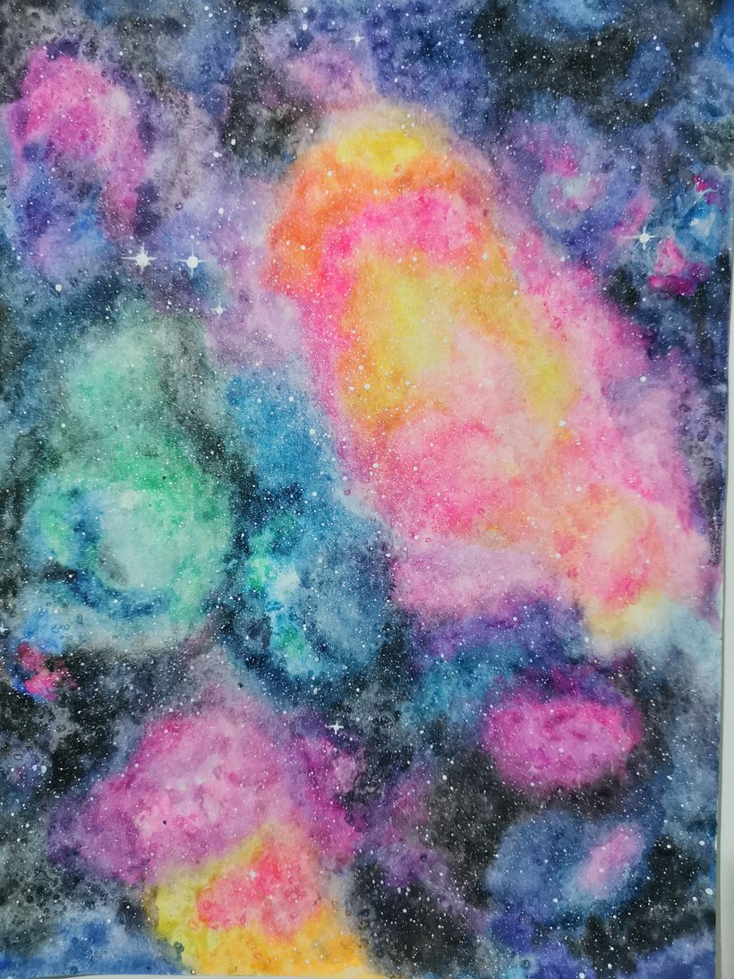 Mi Galaxia proyecto final: Técnicas modernas de acuarela 0