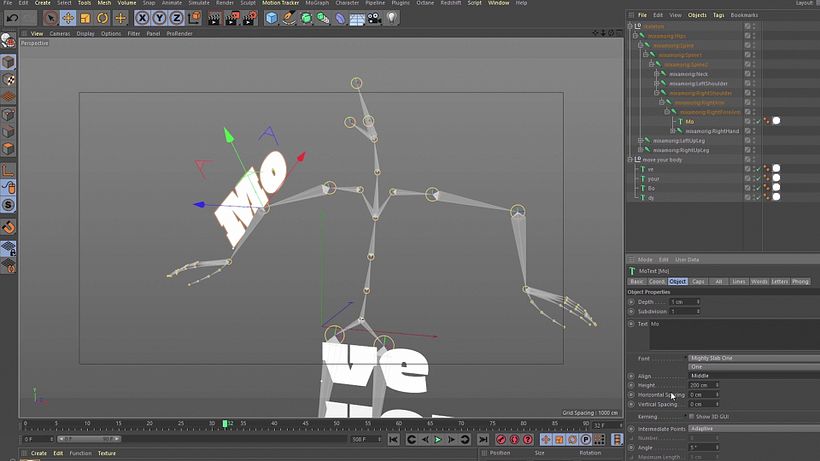 Tutorial Cinema 4D: como animar letras de forma simples 7