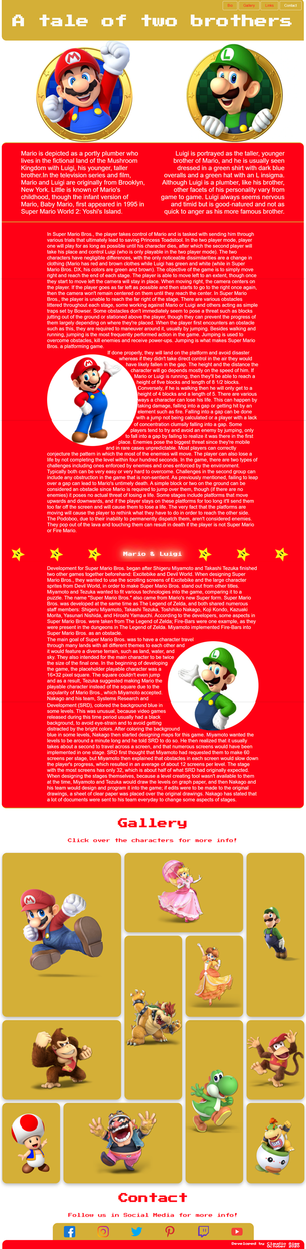 "Brothers" A project mixing CSS Grid and Flexbox 1