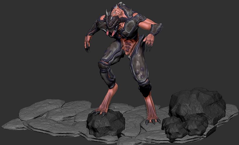 Mi Proyecto del curso: Modelado en ZBrush: del concept art a la criatura final 1
