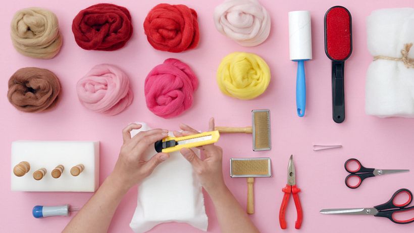 Materiais: needle felting, ou feltragem com agulha 18