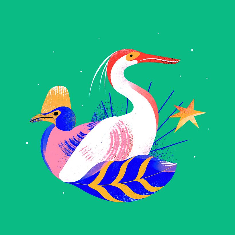 My project in Flat Illustration with Photoshop course 3