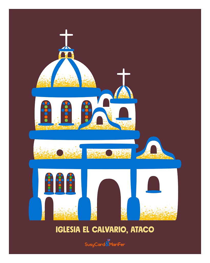 Mapa de Ataco - Illustration vectorielle
