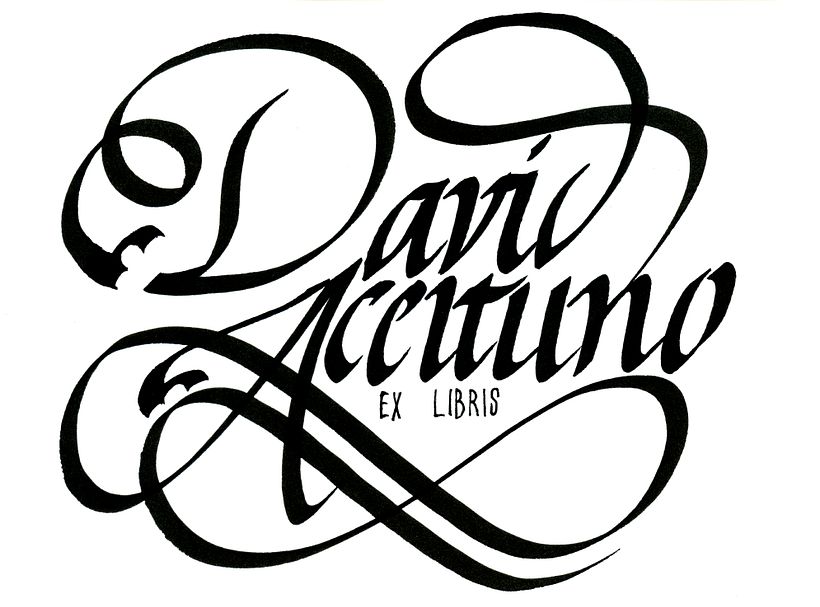 Mi Proyecto del curso: Caligrafía para un Ex libris 0