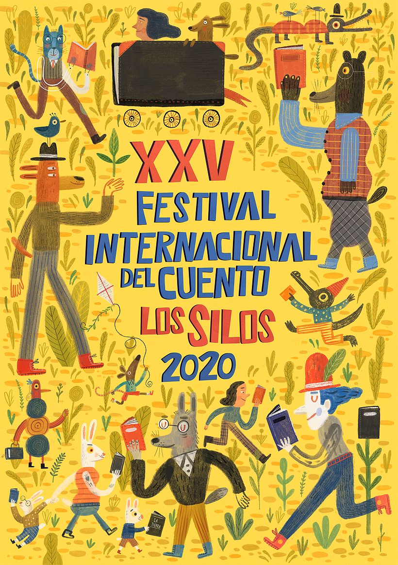 Me divertí bastante en el diseño de los personajes. y para contrastar la tipografía fue trazada en Photoshop.