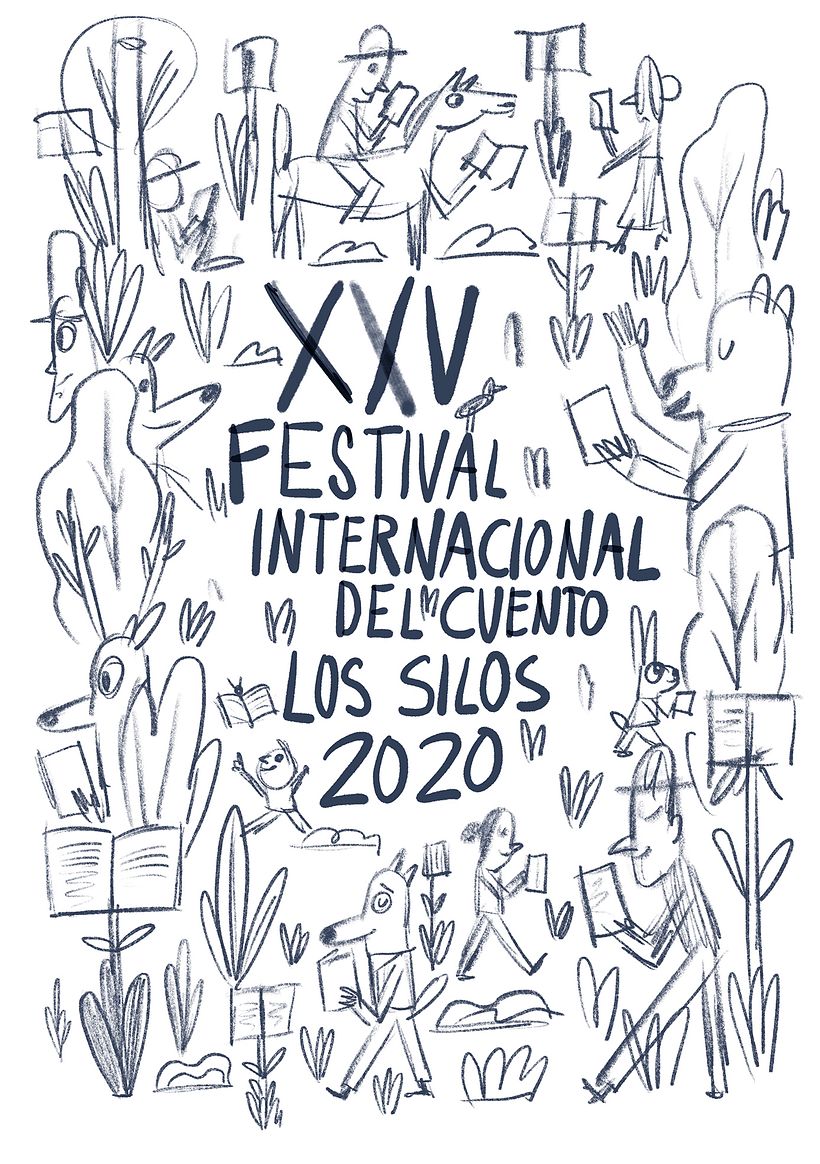 ...finalmente nos decidimos por este boceto, donde la diversidad, la tierra, la narración y el cuento conviven.