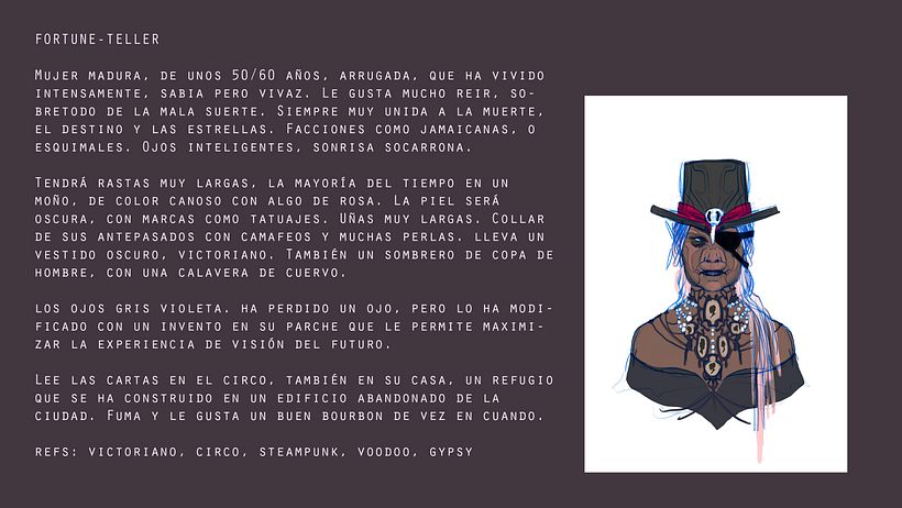 Fortune Teller character design 0