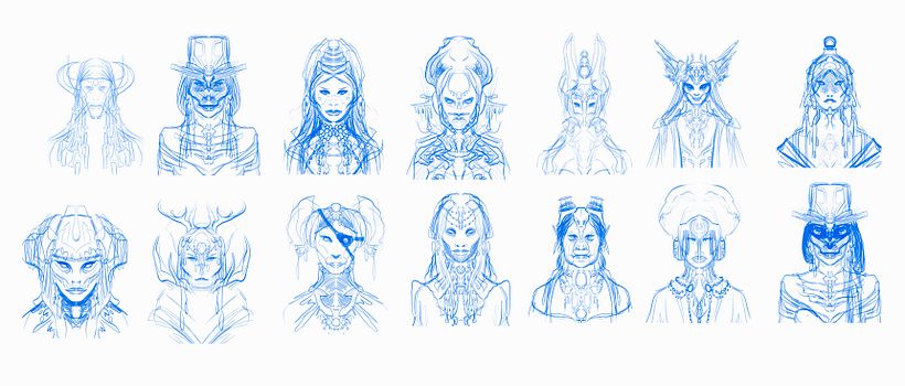 Fortune Teller character design 1