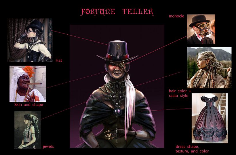 Fortune Teller character design 3