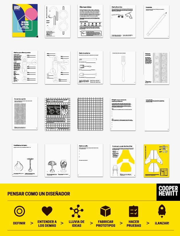 El libro de actividades DISEÑA EN CASA del Cooper Hewitt
